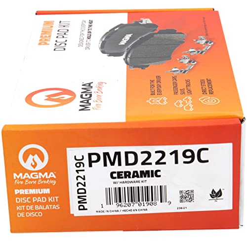MAGMA Premium PMD2219C Ceramic Brake Pads, Rear