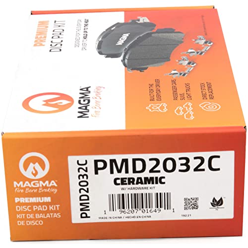 MAGMA Premium PMD2032C Ceramic Brake Pads, Rear