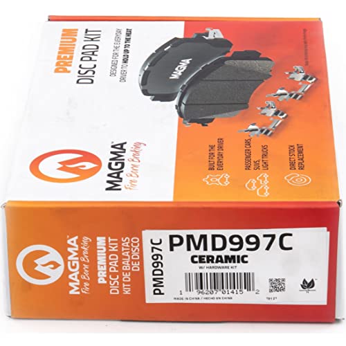 MAGMA Premium PMD997C Ceramic Brake Pads, Front