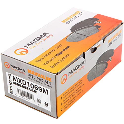 MAGMA MaxValue MXD1069M Semi-Metallic Brake Pads, Front
