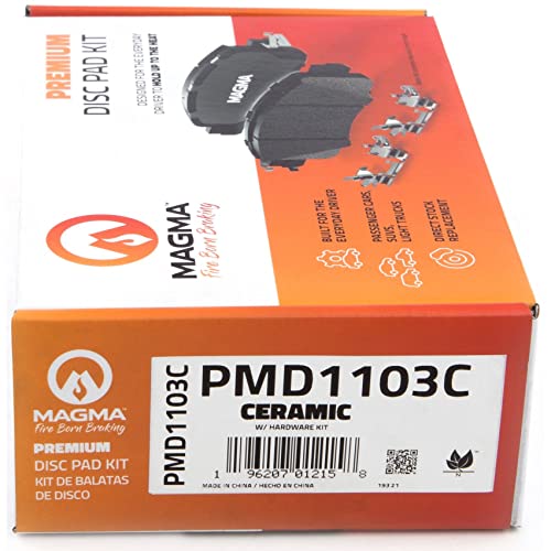 MAGMA Premium PMD1103C Ceramic Brake Pads, Rear