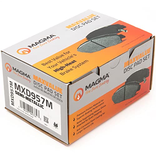 MAGMA MaxValue MXD957M Semi-Metallic Brake Pads, Front
