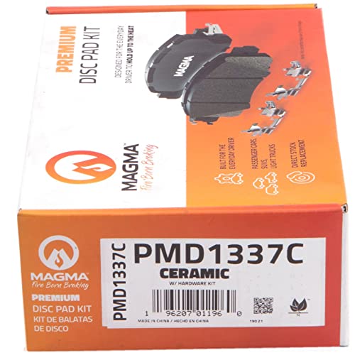 MAGMA Premium PMD1337C Ceramic Brake Pads, Rear