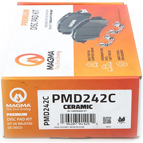 MAGMA Premium PMD242C Ceramic Brake Pads, Front