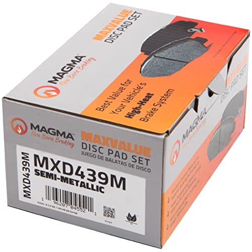 MAGMA MaxValue MXD439M Semi-Metallic Brake Pads, Front