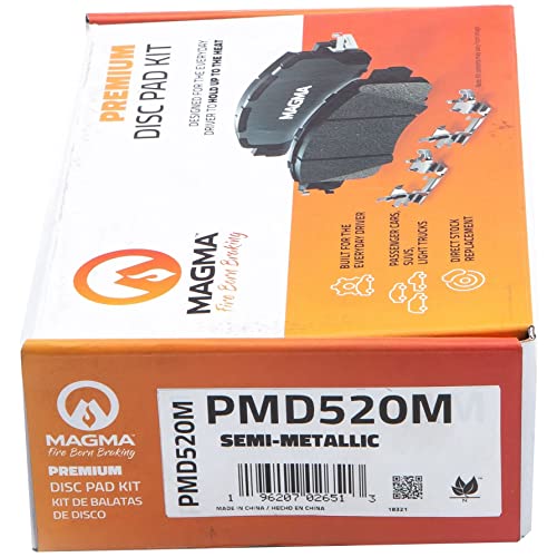 MAGMA Premium Semi-Metallic Brake Pads PMD520M