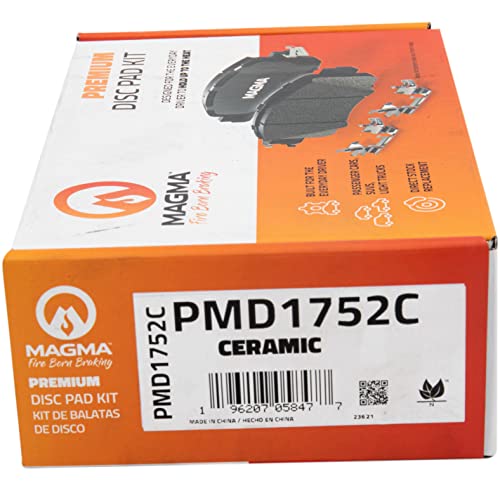 MAGMA Premium PMD1752C Ceramic Brake Pads, Rear