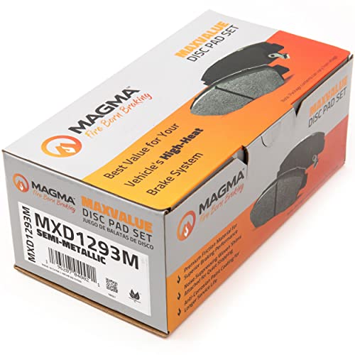 MAGMA MaxValue MXD1293M Semi-Metallic Brake Pads, Front