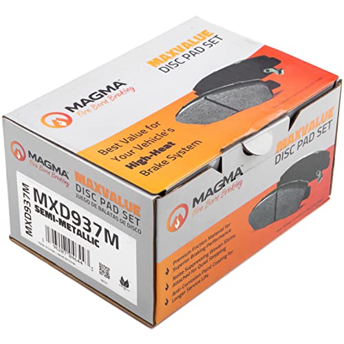 MAGMA MaxValue MXD937M Semi-Metallic Brake Pads, Front