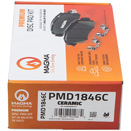 MAGMA Premium PMD1846C Ceramic Brake Pads, Rear