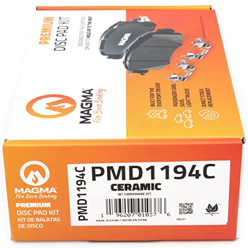 MAGMA Premium PMD1194C Ceramic Brake Pads, Rear
