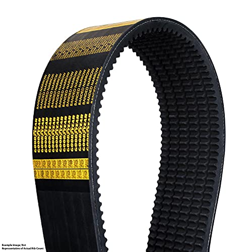 Goodyear 11/3VX800 Narrow Cogged Banded Industrial V-Belt, 3VX Profile, 11 Ribs, 80" Length