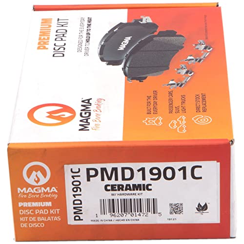MAGMA Premium PMD1901C Ceramic Brake Pads, Rear