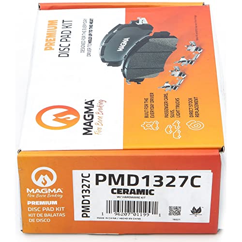 MAGMA Premium PMD1327C Ceramic Brake Pads, Front
