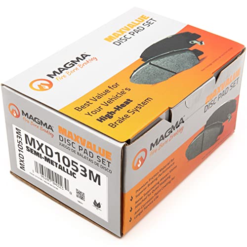 MAGMA MaxValue MXD1053M Semi-Metallic Brake Pads, Rear