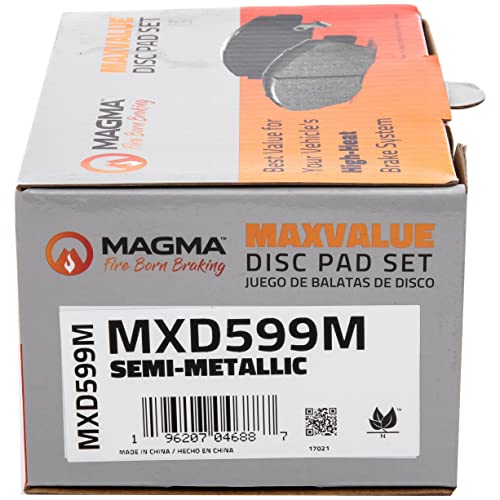 MAGMA MaxValue MXD599M Semi-Metallic Brake Pads, Rear