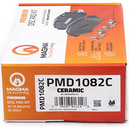 MAGMA Premium PMD1082C Ceramic Brake Pads, Rear