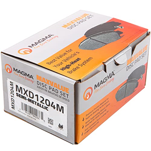 MAGMA MaxValue MXD1204M Semi-Metallic Brake Pads, Front