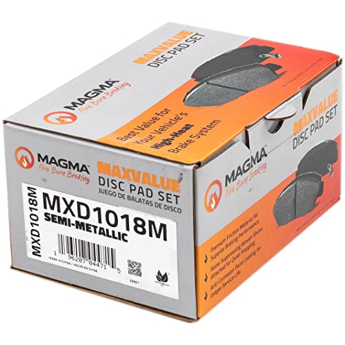 MAGMA MaxValue MXD1018M Semi-Metallic Brake Pads, Rear