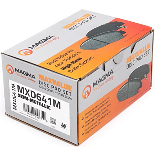 MAGMA MaxValue MXD641M Semi-Metallic Brake Pads, Rear