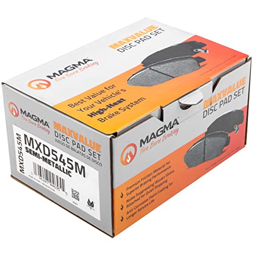 MAGMA MaxValue MXD545M Semi-Metallic Brake Pads, Rear