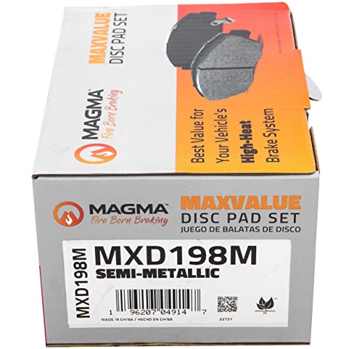 MAGMA MaxValue Semi-Metallic Brake Pads MXD198M