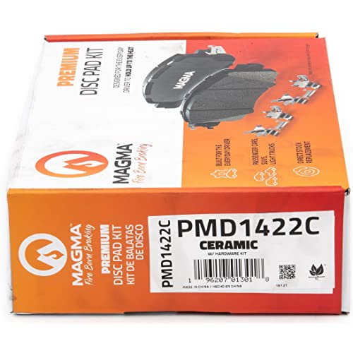 MAGMA Premium PMD1422C Ceramic Brake Pads, Front