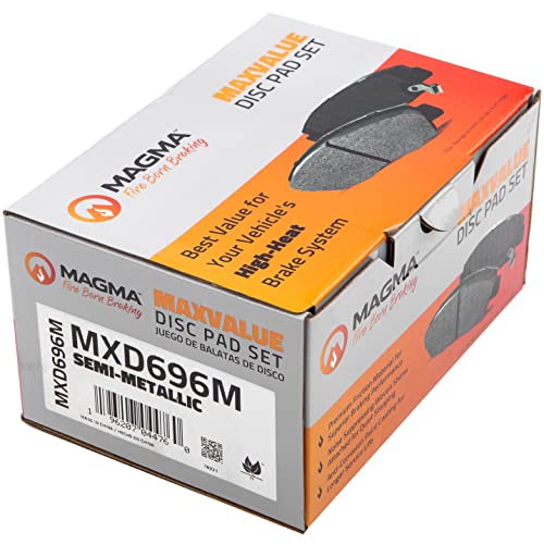 MAGMA MaxValue MXD696M Semi-Metallic Brake Pads, Front