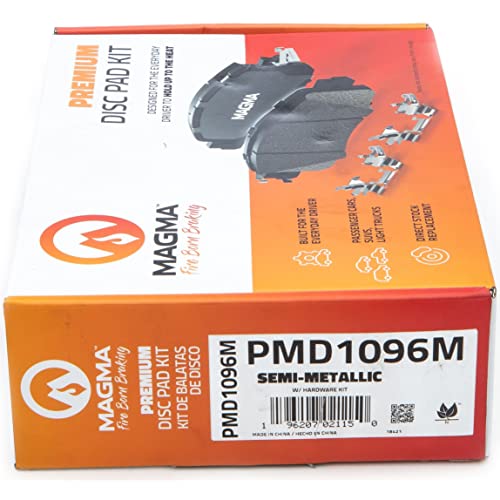 MAGMA Premium PMD1096M Semi-Metallic Brake Pads