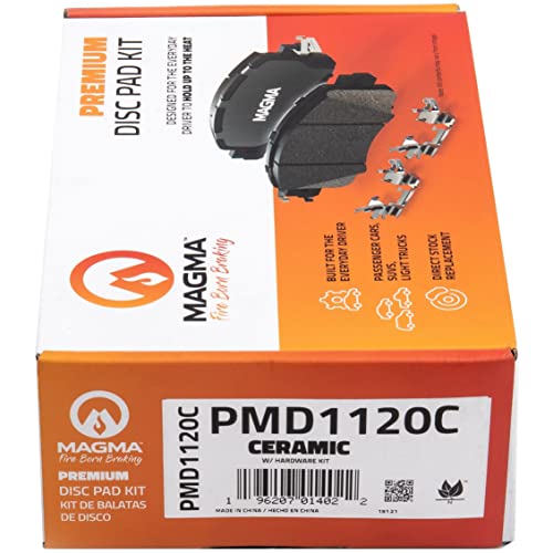 MAGMA Premium PMD1120C Ceramic Brake Pads, Rear