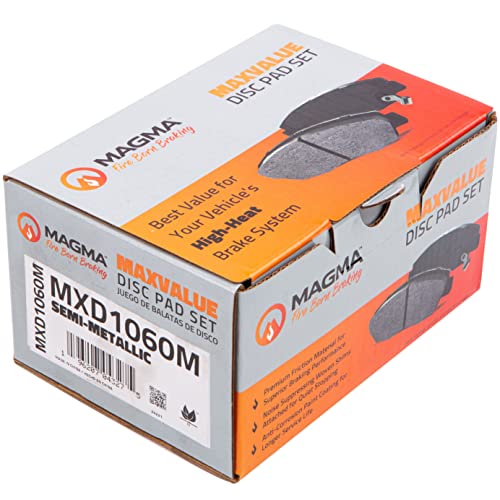 MAGMA MaxValue MXD1060M Semi-Metallic Brake Pads, Rear