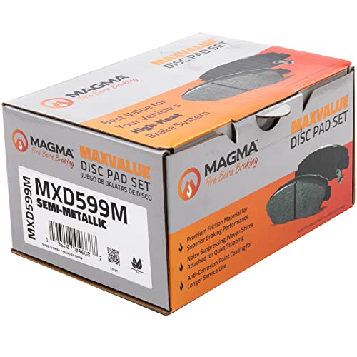 MAGMA MaxValue MXD599M Semi-Metallic Brake Pads, Rear