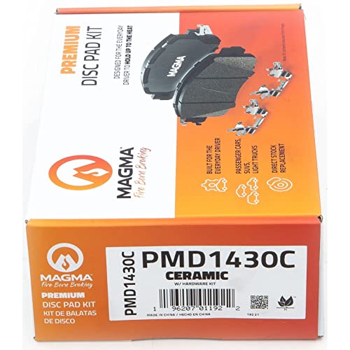 MAGMA Premium PMD1430C Ceramic Brake Pads, Rear