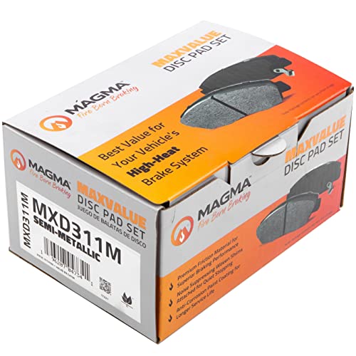 MAGMA MaxValue MXD311M Semi-Metallic Brake Pads, Front