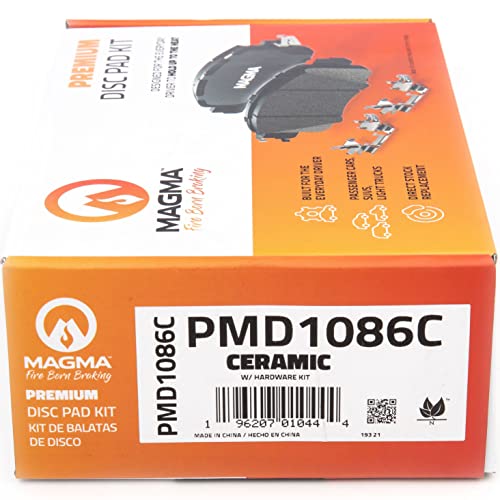 MAGMA Premium PMD1086C Ceramic Brake Pads, Rear