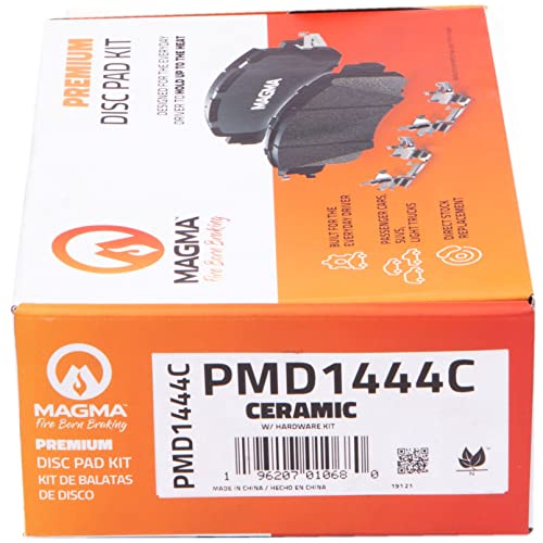 MAGMA Premium PMD1444C Ceramic Brake Pads, Front