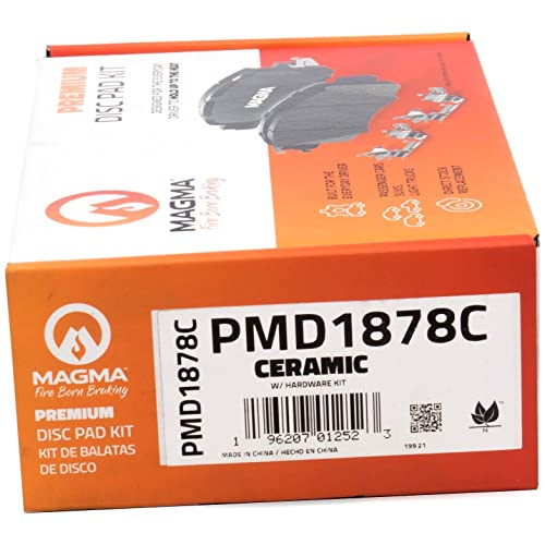 MAGMA Premium PMD1878C Ceramic Brake Pads, Rear