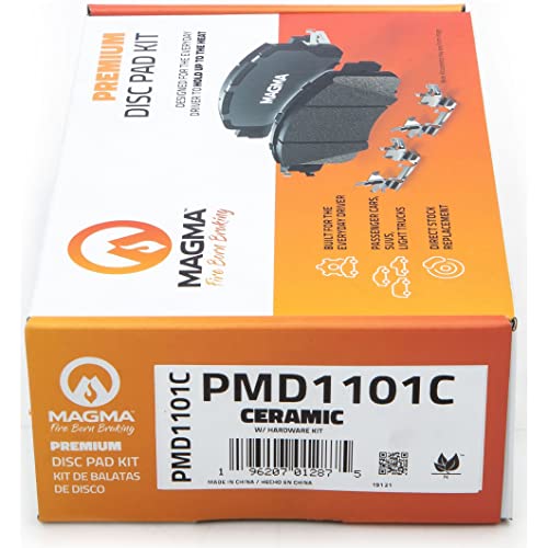MAGMA Premium PMD1101C Ceramic Brake Pads, Rear