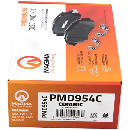 MAGMA Premium PMD954C Ceramic Brake Pads, Rear