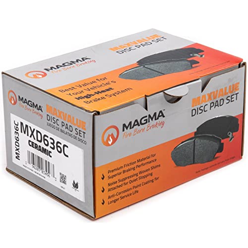 MAGMA MaxValue MXD636C Ceramic Brake Pads, Rear