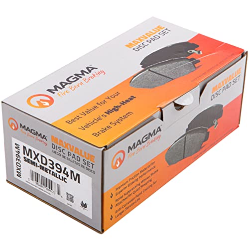 MAGMA MaxValue MXD394M Semi-Metallic Brake Pads, Front