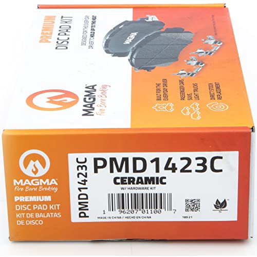 MAGMA Premium PMD1423C Ceramic Brake Pads, Rear