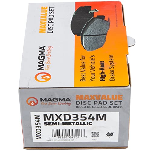 MAGMA MaxValue MXD354M Semi-Metallic Brake Pads, Rear