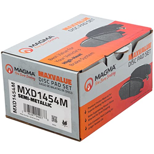 MAGMA MaxValue MXD1454M Semi-Metallic Brake Pads, Front