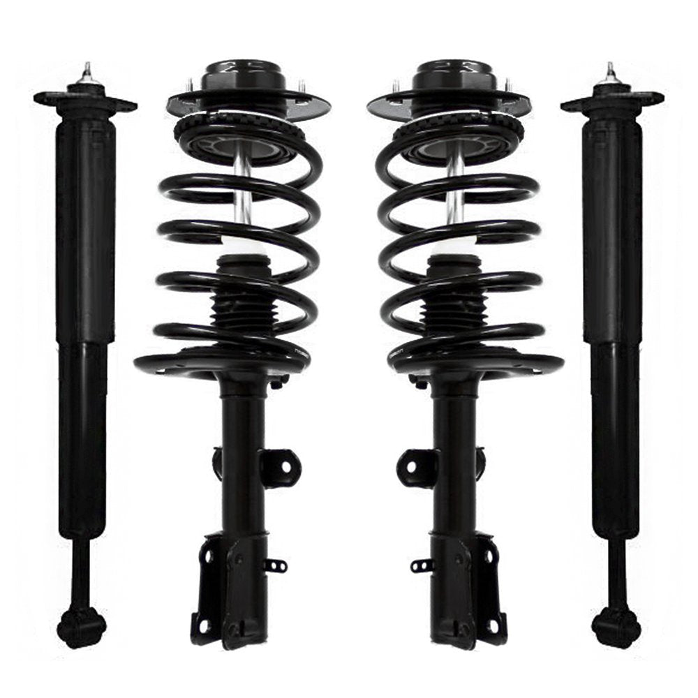 Unity 4-11173-253060-001 Front and Rear 4 Wheel Complete Strut Assembly with Gas Shock Kit