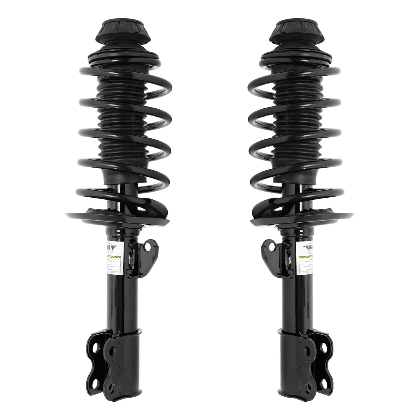 Unity Automotive 2-11108-11109-001 Front 2 Wheel Complete Strut Assembly Kit 2010-2014 Toyota Prius C