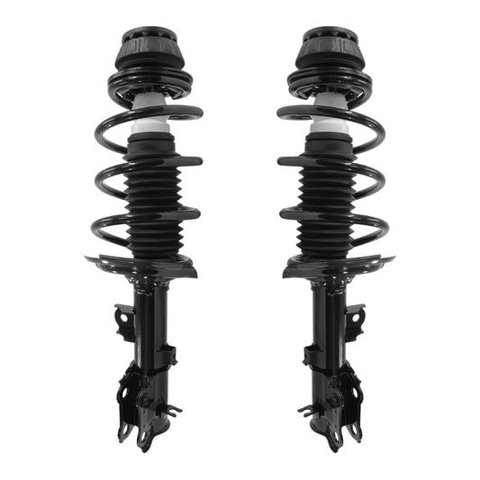 UNITY AUTOMOTIVE 2-11185-11186-001 Front 2 Wheel Complete Strut Assembly Kit 2012-2017 Kia Rio, 2012-2017 Hyundai Accent