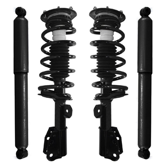 Unity 4-11233-251140-001 Front and Rear 4 Wheel Complete Strut Assembly with Gas Shock Kit