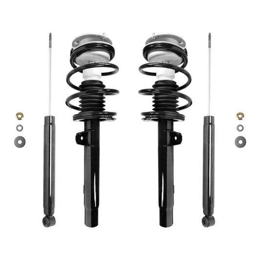 Unity 4-11371-259010-001 Front and Rear 4 Wheel Complete Strut Assembly with Gas Shock Kit