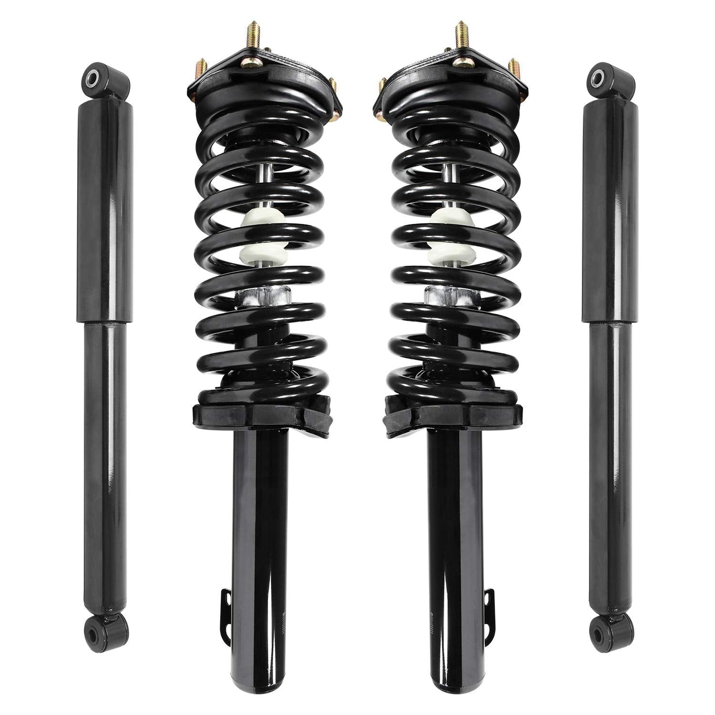 Unity 4-11211-259120-001 Front and Rear 4 Wheel Complete Strut Assembly with Gas Shock Kit